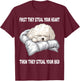 Bichon Frise Sleeping Pajamas Nightgown T-Shirt - T-Shirt | Maroon