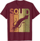 Squid Vintage Squid Fishing Retro Seafood Squid Lover T-Shirt - T-Shirt | Maroon