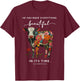 Cow He Has Made Everything Beautiful T-Shirt - T-Shirt | Maroon