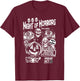 Vintage Punk Scary Night Of Horrors Ghosts Spooky Halloween T-Shirt - T-Shirt | Maroon