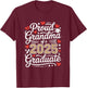 Proud Grandma Of A 2025 Graduate T-Shirt - T-Shirt | Maroon