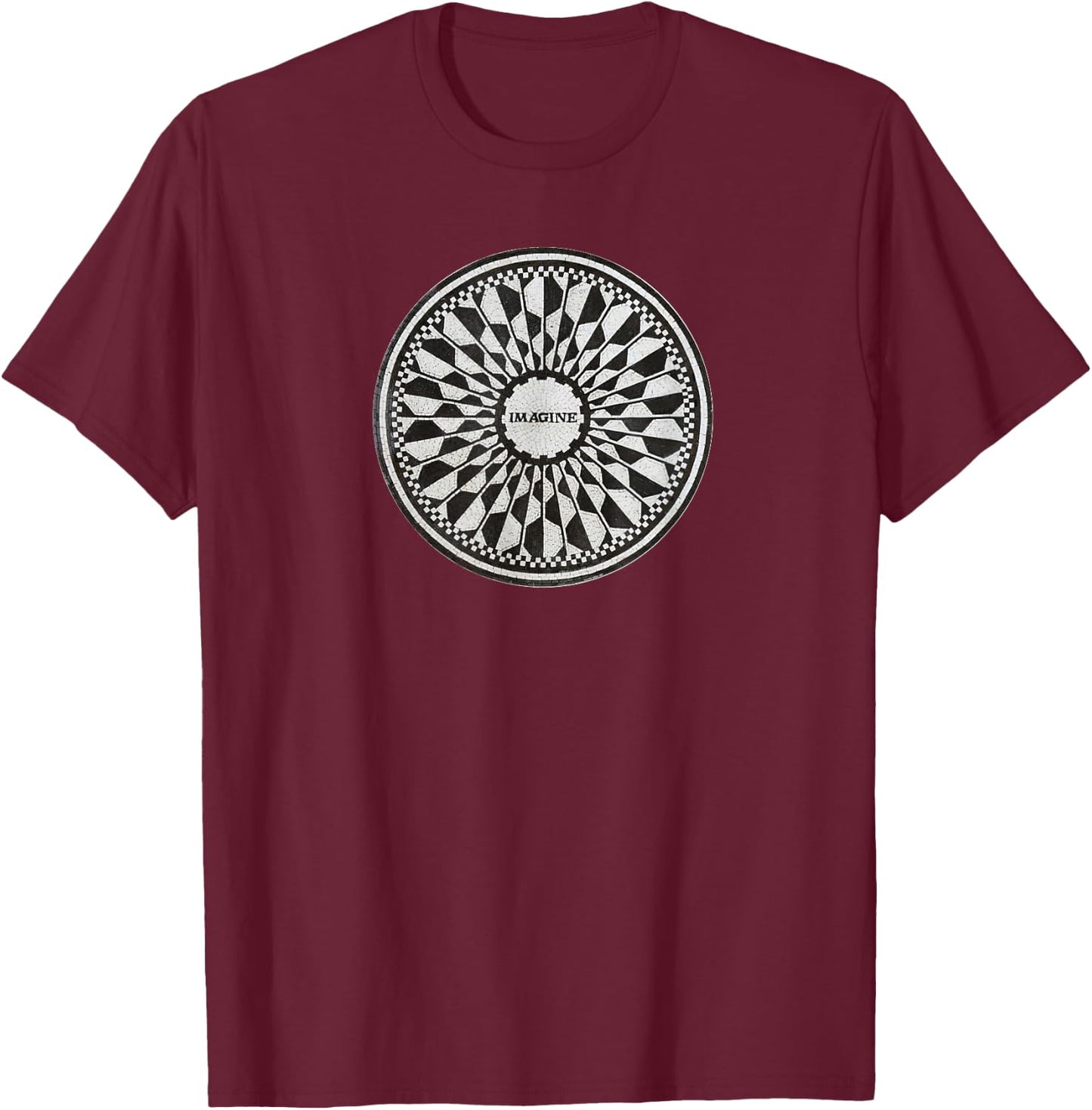Central Park Imagine Music Theme T-Shirt - T-Shirt | Maroon