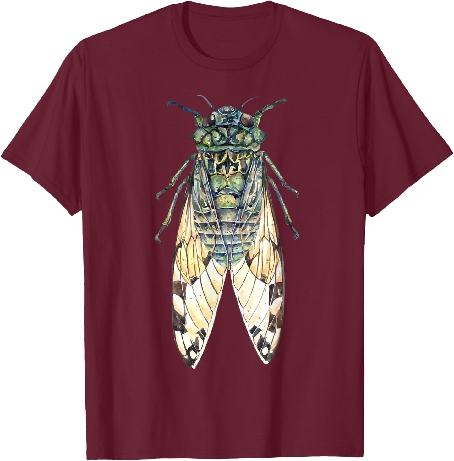 CICADA Insect Great Eastern Brood X USA 2024 Magicicada T-Shirt - T-Shirt | Maroon