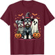 Miniature Schnauzer Halloween Costume Mummy Witch Ghost Dog T-Shirt - T-Shirt | Maroon