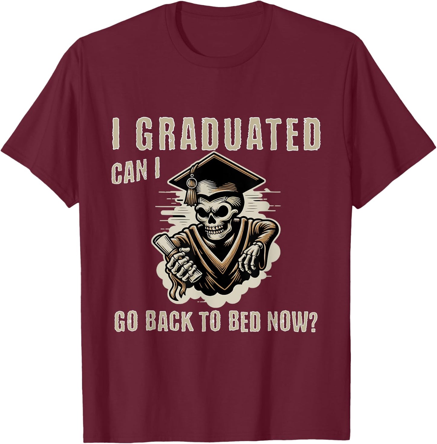 Skeleton T-Shirt - T-Shirt | Maroon