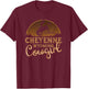 Cheyenne Wyoming WY Rodeo Cowgirl T-Shirt - T-Shirt | Maroon