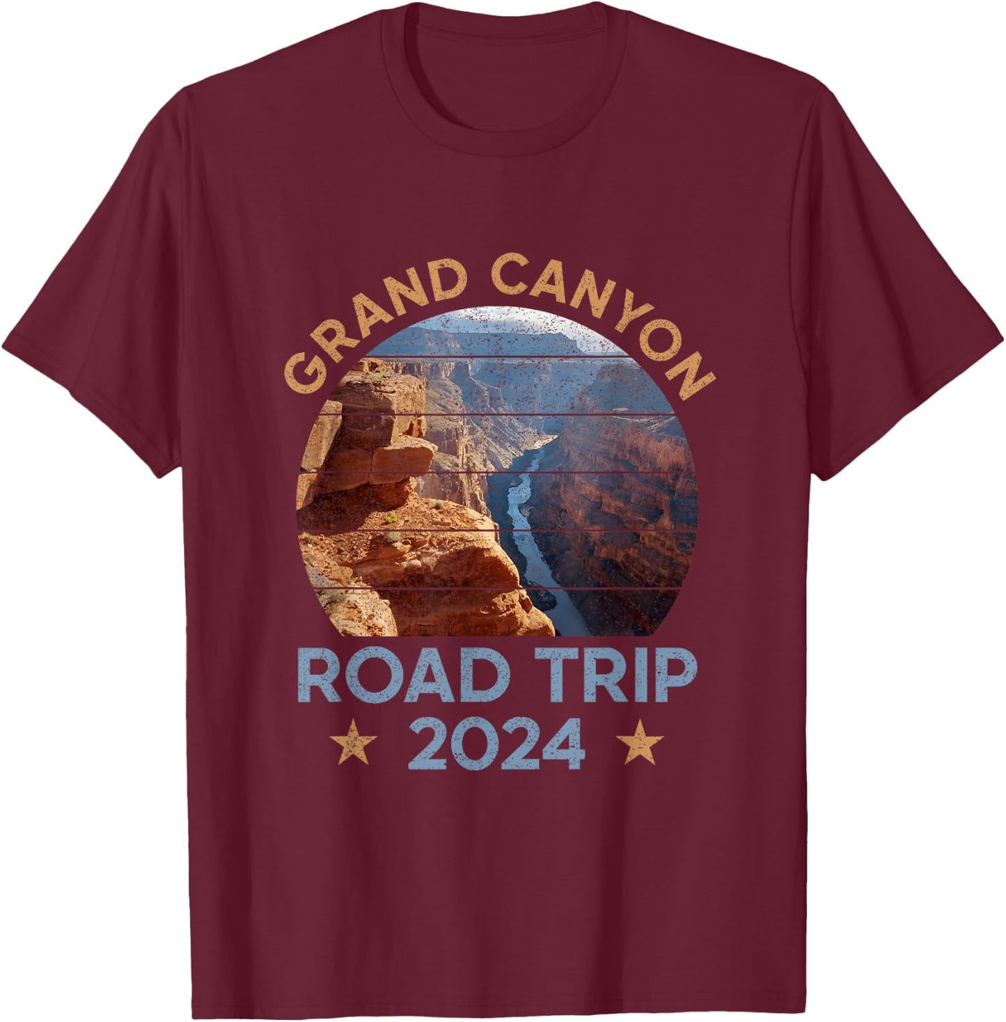 National Park Road Trip 2024 Family Vacation Grand Canyon T-Shirt - T-Shirt | Maroon