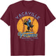 Vintage Vacaville Vultures Retro Minor League Baseball Team T-Shirt - T-Shirt | Maroon