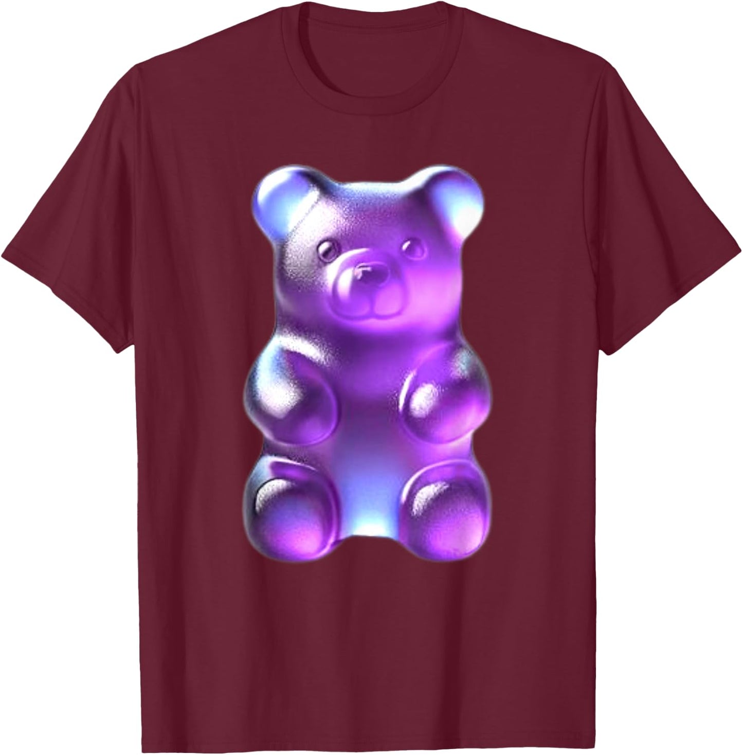Purple Gummy Bear T-Shirt - T-Shirt | Maroon
