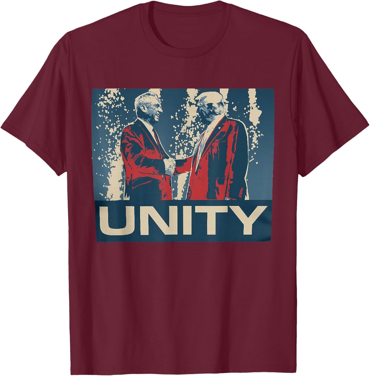 Vintage Retro Robert Kennedy Jr. RFK JR For Trump Unity 2024 T-Shirt - T-Shirt | Maroon
