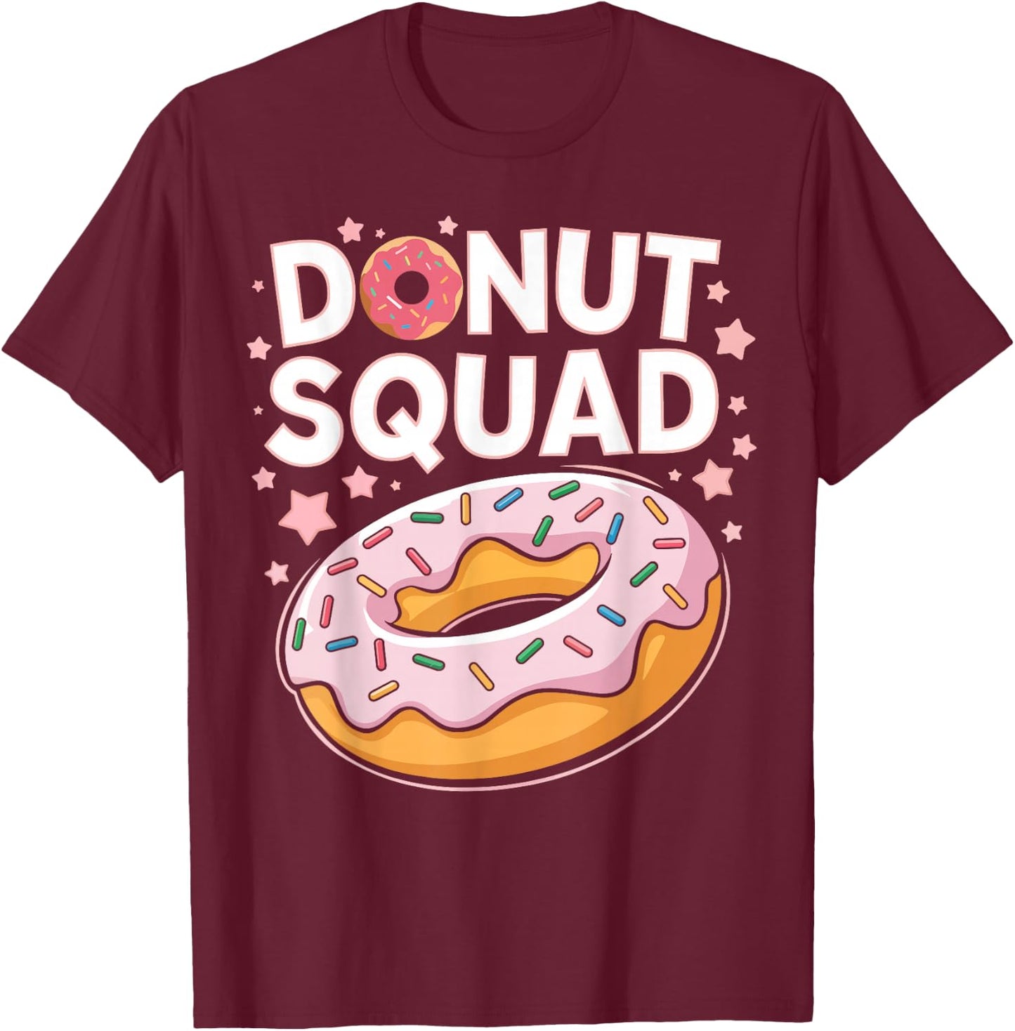 Donut Squad Shirt Doughnut Squad Kids Men Women Donut Lover T-Shirt - T-Shirt | Maroon