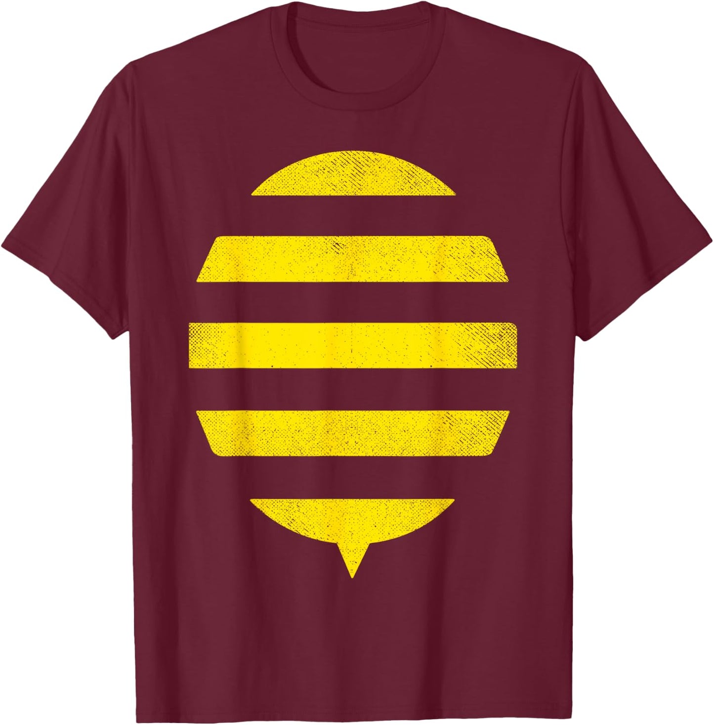 Bee Costume for Kids Boys Girls Children Easy Halloween T-Shirt - T-Shirt | Maroon