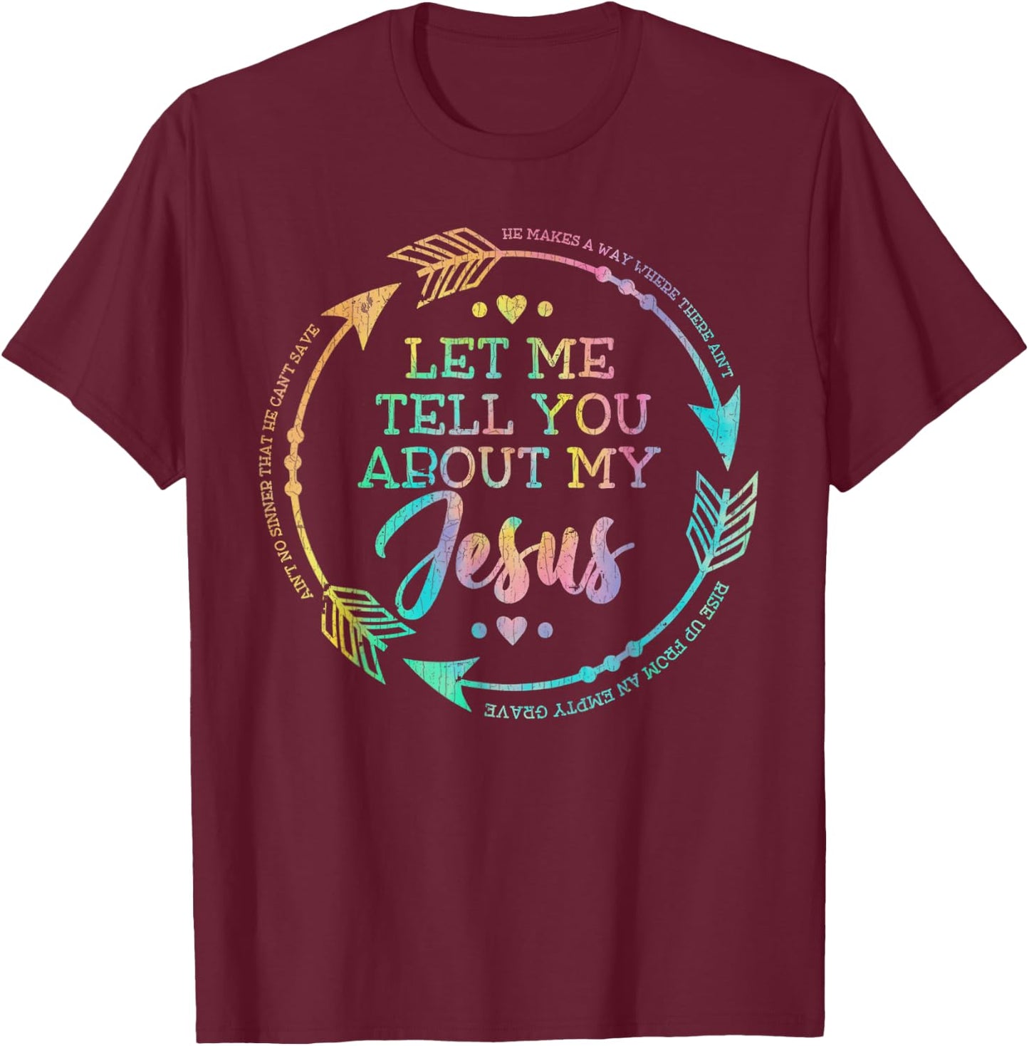 Vintage Retro Christian Gift Let Me Tell You About My Jesus T-Shirt - T-Shirt | Maroon