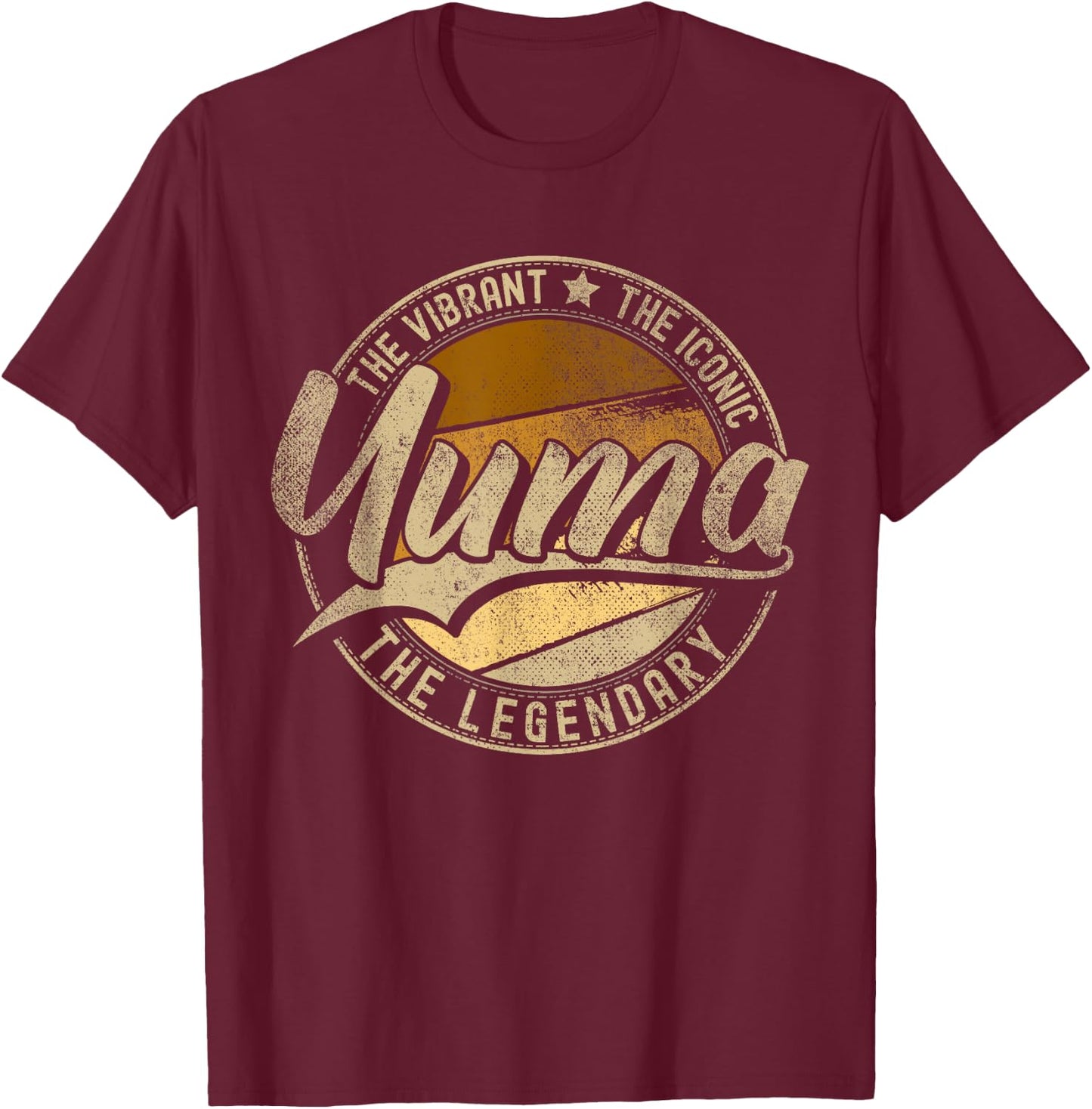 Yuma AZ | Arizona | Vintage Distressed T-Shirt - T-Shirt | Maroon