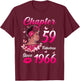 Chapter 59 Fabulous Since 1966 59th Black Women Birthday T-Shirt - T-Shirt | Maroon