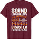 Sound Guy Sound Engineer Audio Engineer T-Shirt - T-Shirt | Maroon