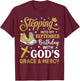 Stepping Into My September Birthday Sneakers Bday Women T-Shirt - T-Shirt | Maroon