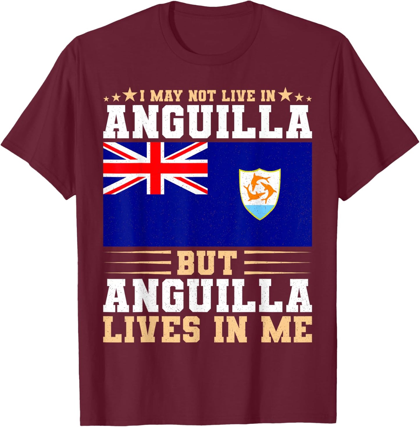 Anguilla T-Shirt - T-Shirt | Maroon