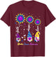 Faith Hope Love Gnome Ribbon Bladder Cancer Awareness Gifts T-Shirt - T-Shirt | Maroon