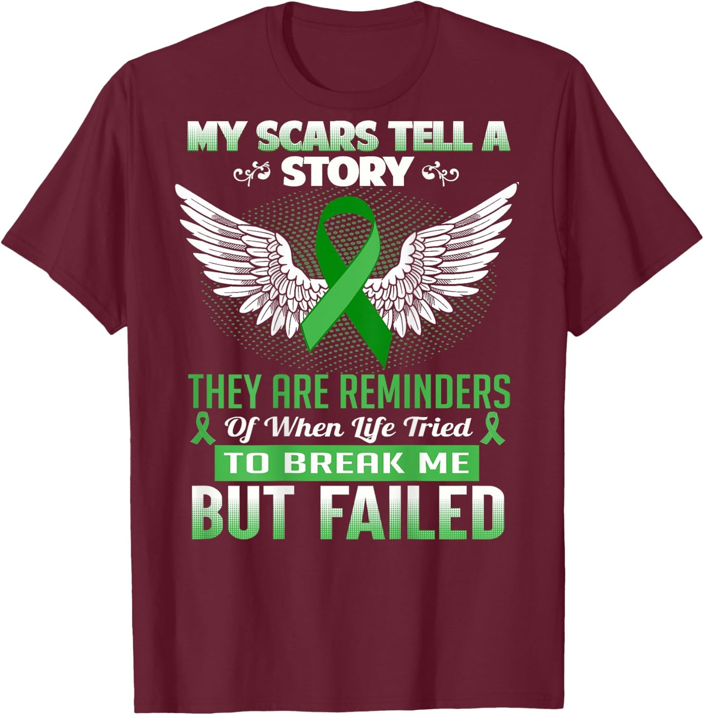 My Scars tell a Story - Kidney Disease Awareness Shirt T-Shirt - T-Shirt | Maroon