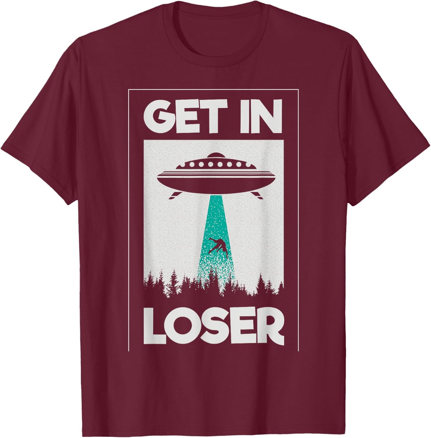 Alien For Extraterrestrial Life Enthusiasts T-Shirt - T-Shirt | Maroon