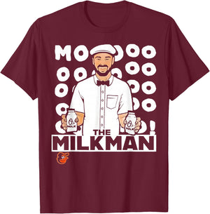 Cowser Moooo The Milkman T-Shirt - T-Shirt | Maroon