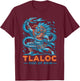 Aztec God Aztec Culture Mayan Indigenous Tlaloc Statue T-Shirt - T-Shirt | Maroon
