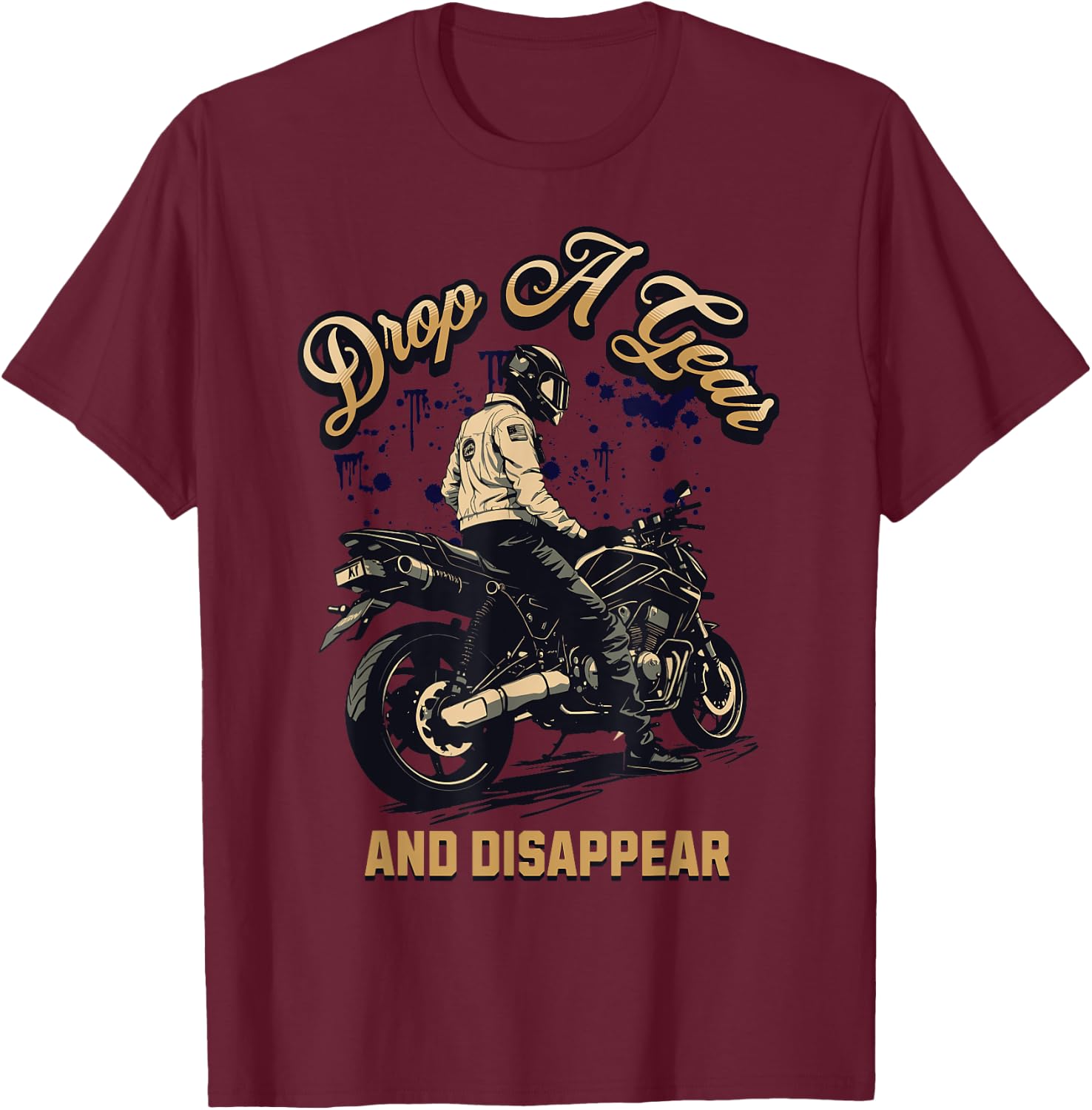Funny Motorcycle Riders For Motorbike Biker Men Women T-Shirt - T-Shirt | Maroon