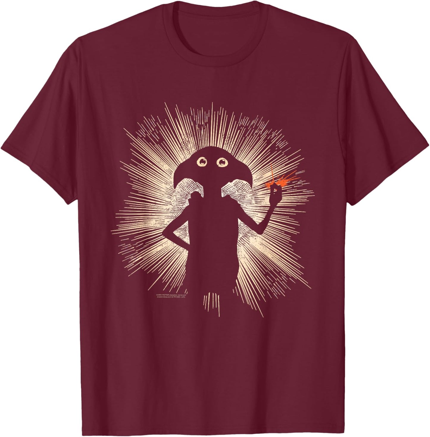 Harry Potter Dobby Snapping T-Shirt - T-Shirt | Maroon