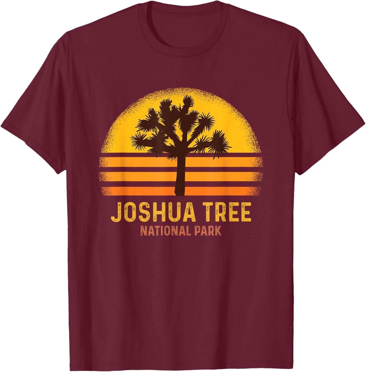 Vintage Joshua Tree National Park T-Shirt - T-Shirt | Maroon