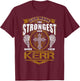 God Found Strongest And Named Them Kerr Gift Kerr Name T-Shirt - T-Shirt | Maroon