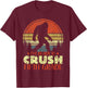 I'm Ready To Crush 5th Grade Funny Bigfoot Fifth Graders T-Shirt - T-Shirt | Maroon