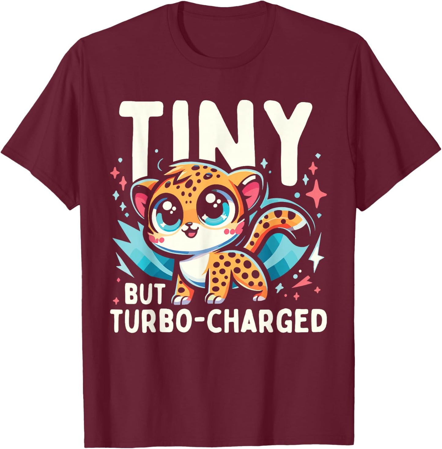 Wildlife Safari Leopard Cheetah Wild Cat T-Shirt - T-Shirt | Maroon