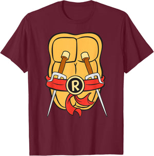 Teenage Mutant Ninja Turtles - Raphael Shell T-Shirt - T-Shirt | Maroon