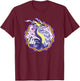 Pokémon Miraidon Legendary Paradox Violet Geometric Portrait T-Shirt - T-Shirt | Maroon