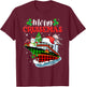 Merry Cruisemas 2025 Funny Cruise Squad Christmas 2025 T-Shirt - T-Shirt | Maroon