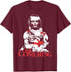 The Conjuring Adult - Annabelle Horror Movie Shirt - Black - Short Sleeve - Classic Fit - Halloween - Cartoon Pattern T-Shirt - T-Shirt | Maroon