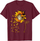 MYXOID LIPOSARCOMA Awareness Sunflower Yellow Ribbon T-Shirt - T-Shirt | Maroon