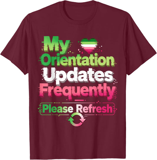 Funny Abrosexual T-Shirt - T-Shirt | Maroon