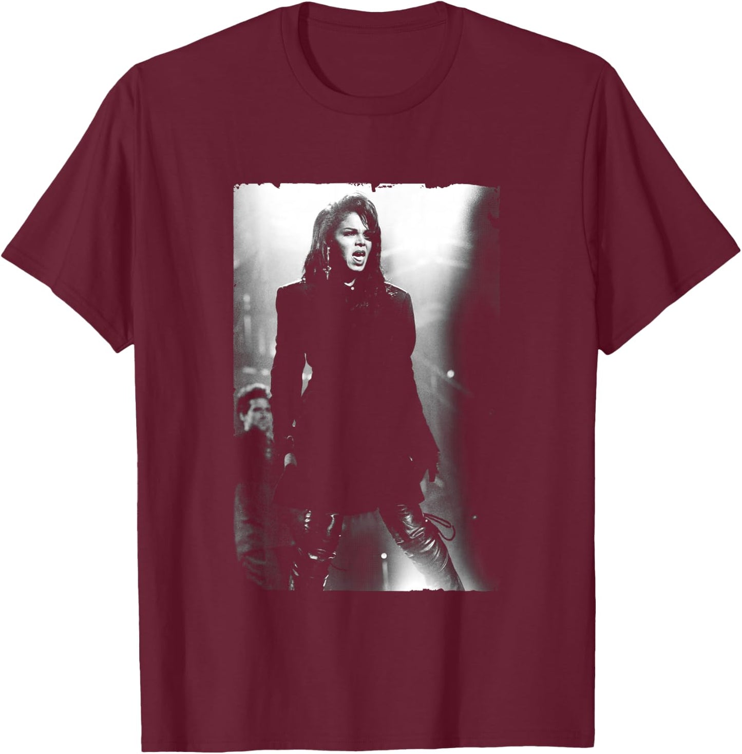 Janet Jackson Live On Tour by Stephen Wright T-Shirt - T-Shirt | Maroon