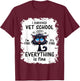 I Survived Vet School Cat T-Shirt - T-Shirt | Maroon
