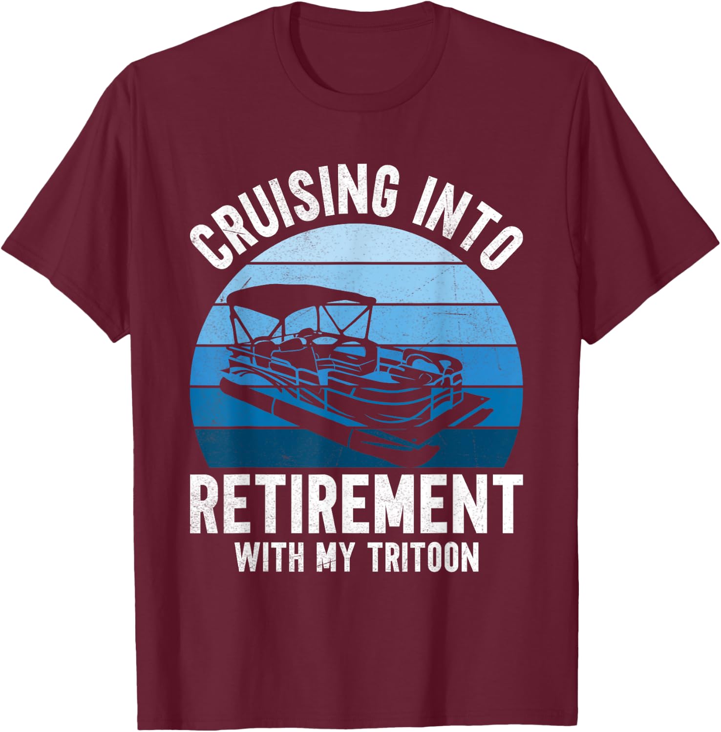 Tritoon Boat Accessories T-Shirt - T-Shirt | Maroon