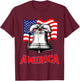 Liberty Bell and America Let freedom Ring T-Shirt - T-Shirt | Maroon