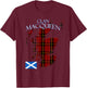 MacQueen Scottish Clan Tartan Scotland T-Shirt - T-Shirt | Maroon