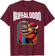 Lucky Buffalo Casino Slot Machine BUFFALOOOOO Gambling T-Shirt - T-Shirt | Maroon