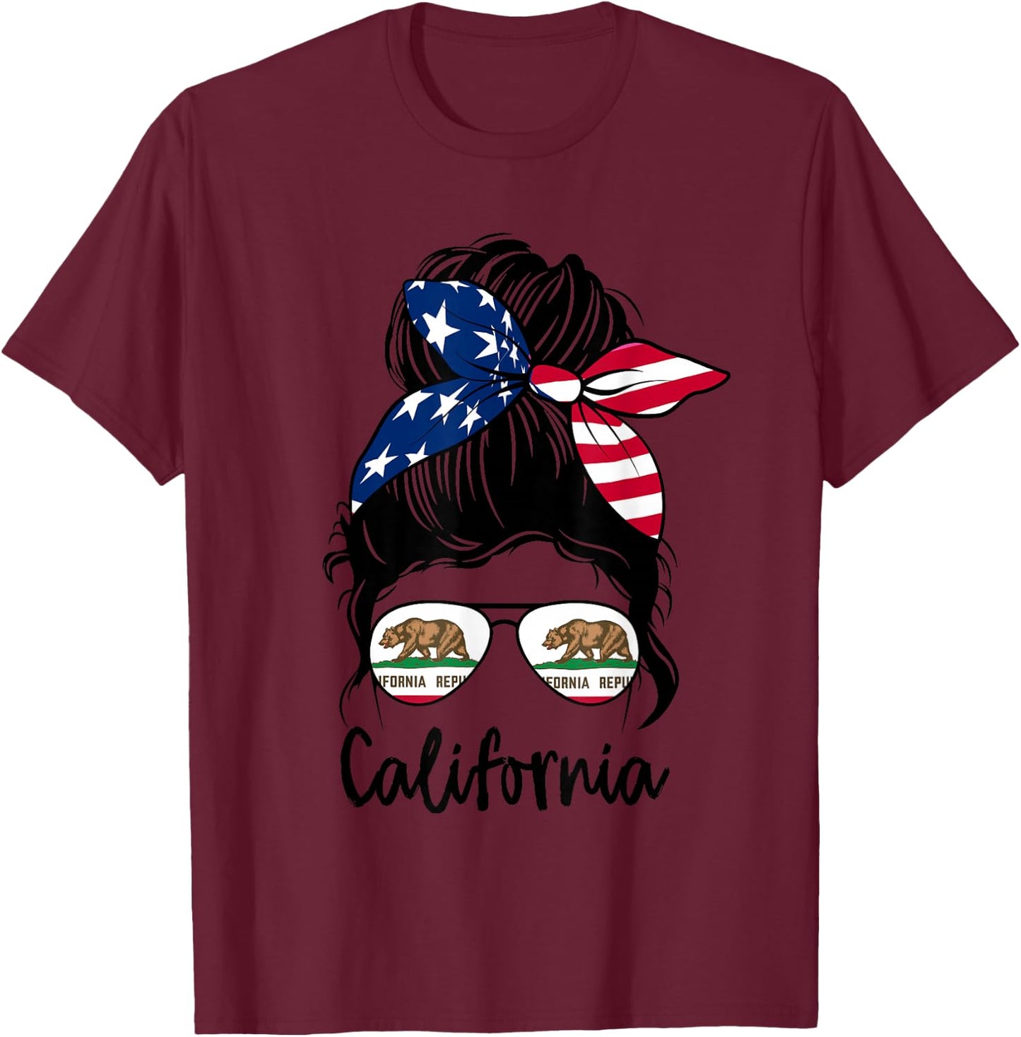 Cali graphic design for girls kid California toodler T-Shirt - T-Shirt | Maroon