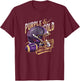 Purple & Gold Vibes Only Football Player Team Matching T-Shirt - T-Shirt | Maroon