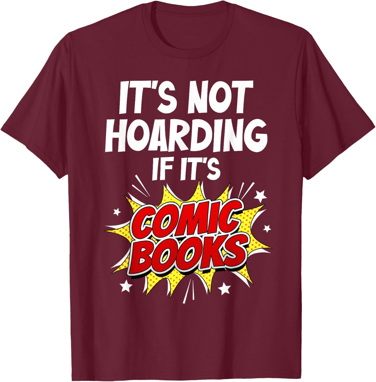 Best Comic Book Design Women Comic Book Collector T-Shirt - T-Shirt | Maroon