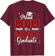 Senior Mom 2025 Graduation Proud mom of a 2025 Graduate T-Shirt - T-Shirt | Maroon