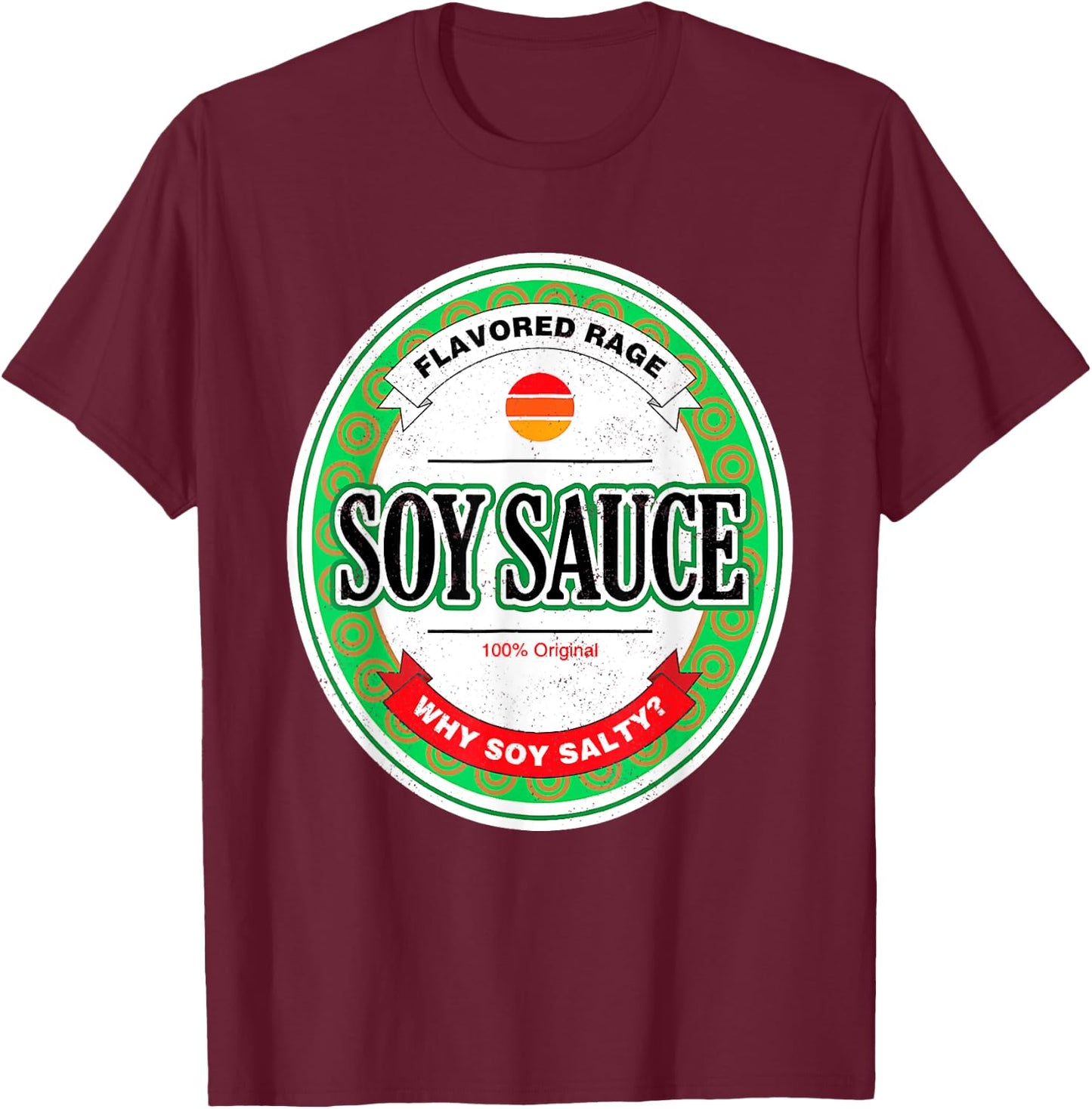 Soy Sauce Funny Sushi Matching Group Halloween Costume T-Shirt - T-Shirt | Maroon